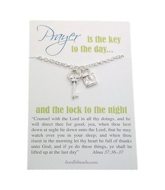 Lock and Key Prayer Necklace