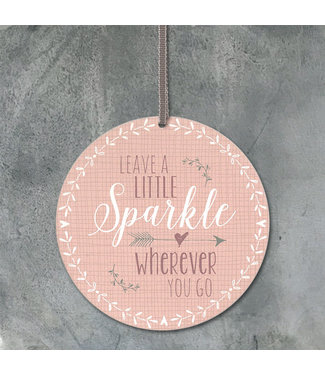 885 -Round sign-Leave a little sparkle