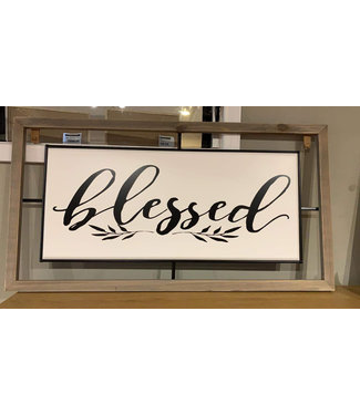 Blessed Wall Art White