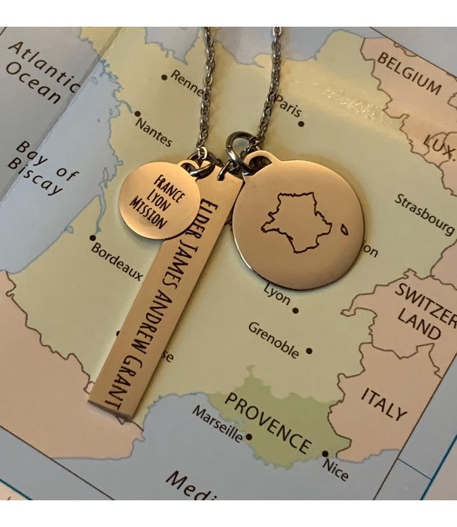 CUSTOM Personalised Mission Necklace