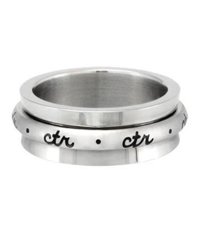 CTR Cursive Spinner Ring