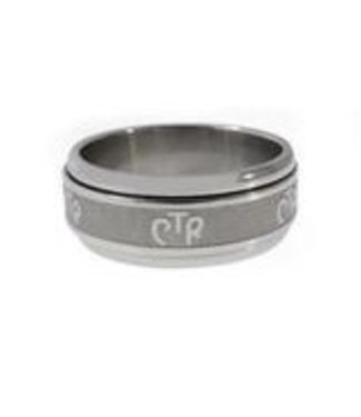 CTR Wide Frosted Spinner Ring