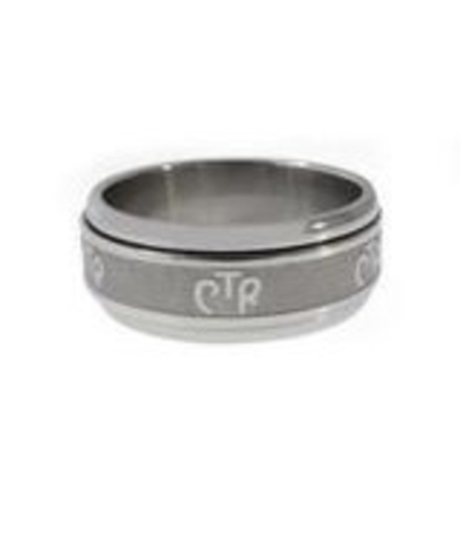 CTR Wide Frosted Spinner Ring