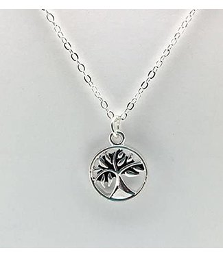 Be Like A Tree Necklace Silver