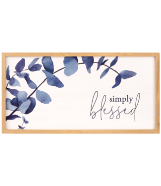 Simply Blessed (24x12 Framed Art)