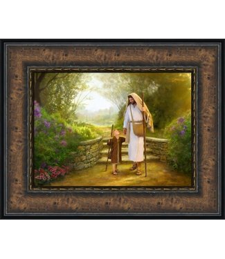 Lead Me, Guide Me 17x20 framed gicleé canvas light wood frame Jay Bryant Ward