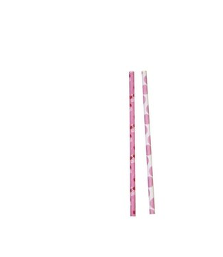 8 is great - party straws pink