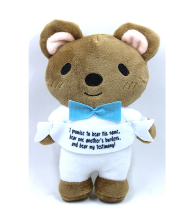 Three Bears of Baptism Plush Blue