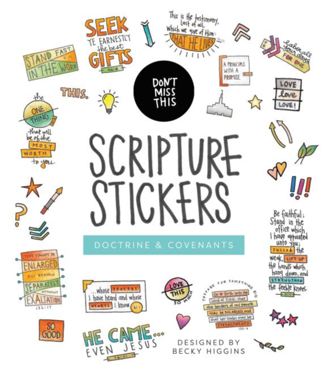 Don't Miss This in the Doctrine and Covenants Sticker Set by Becky Higgins