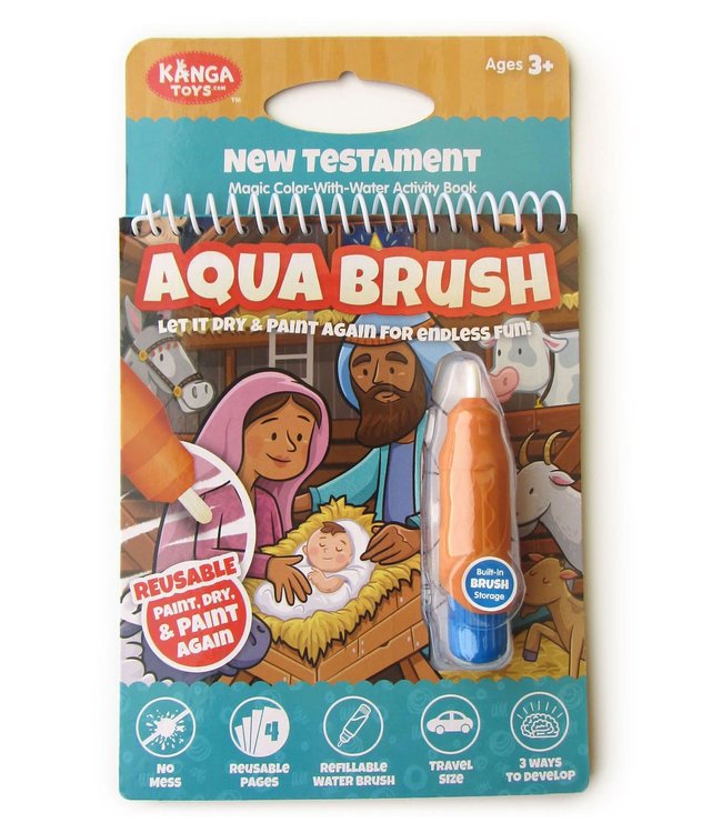 New Testament Aqua Brush Activity Book, Reusable Travel Activity