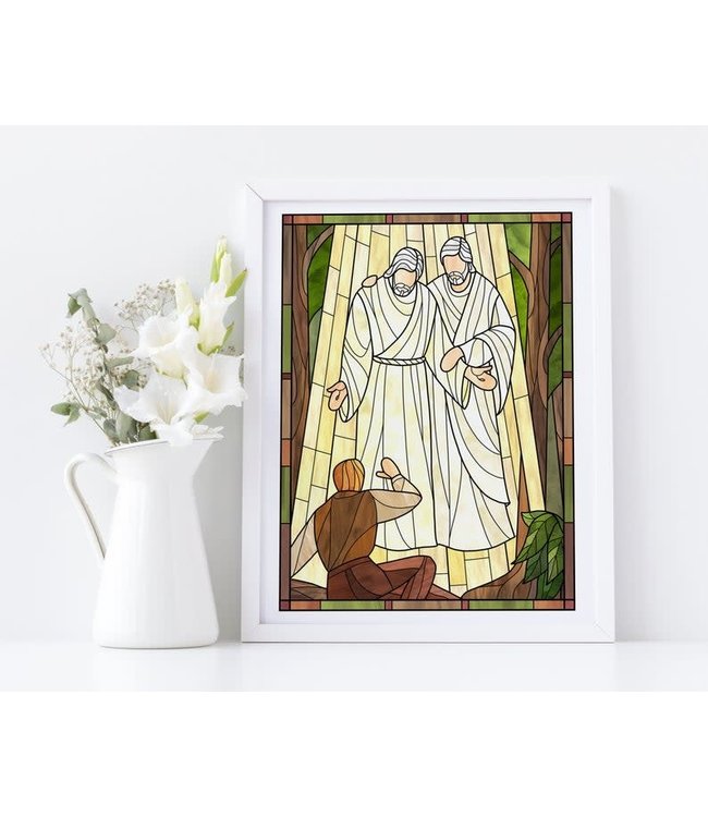 Hear Him Stained Glass   6"x 8" Print - Castel Arts Print Only