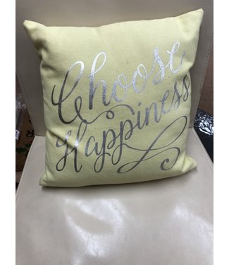 'Choose Happiness' Pillow 12"x12"