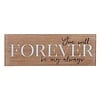 15.75x5.5-Wall Plaque-Forever Be My Always