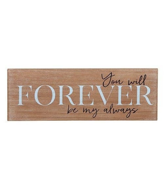 15.75x5.5-Wall Plaque-Forever Be My Always