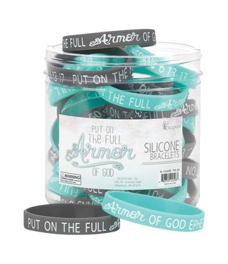 Silicone Band - Put on the full armour (black)