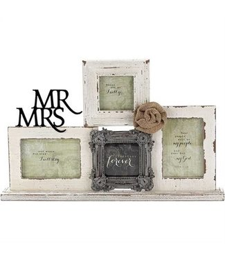 Mr & Mrs Metal Photo Frame