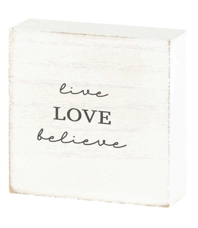 Tabletop Live Love Believe 3"