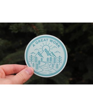 A Great Work Vinyl Sticker. 2021 Youth Theme Sticker