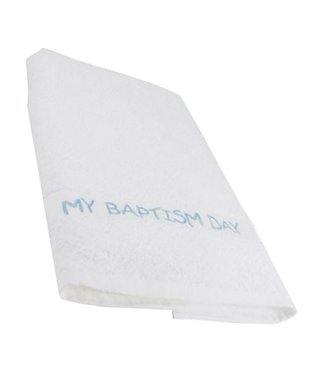 My baptism day towel - Blue