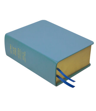 Hand-Bound Leather Quad - Sky Blue