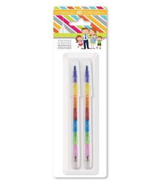 Families Are Forever - Crayons - Stackable - 2pk