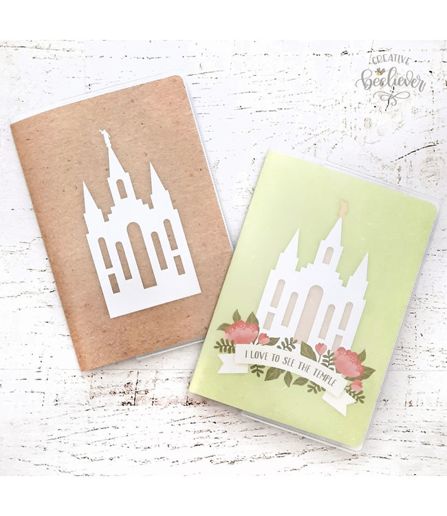 Temple Card Holder (I Love to see the Temple - Green) by Creative Beeliever
