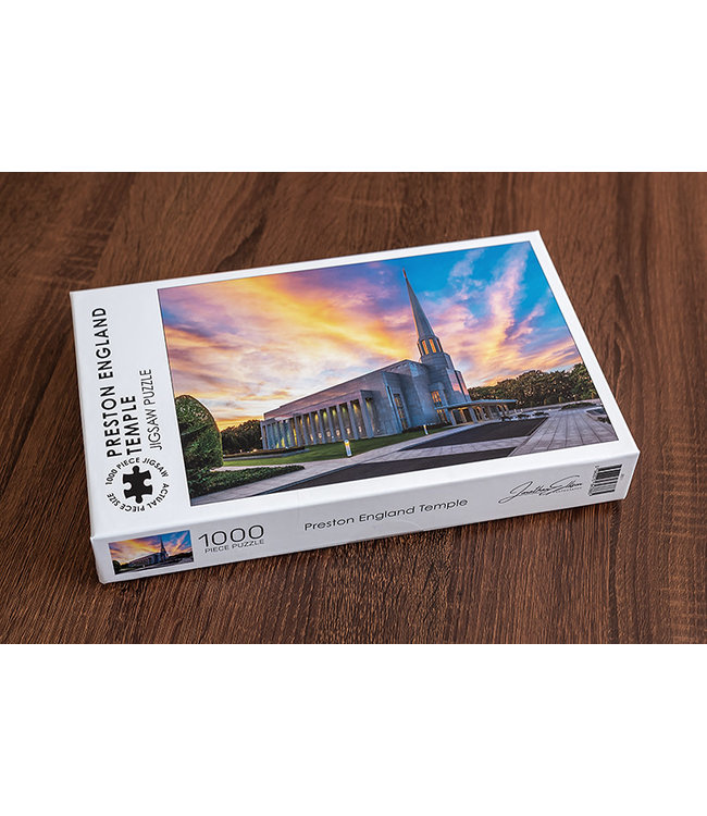 Preston England Temple Landscape 1000 Piece Jigsaw by Jonathan Ellison