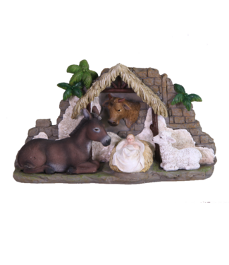 Baby Jesus with Animals Nativity