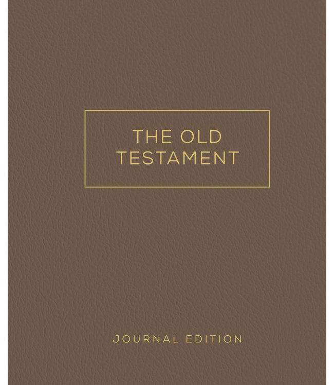 The Old Testament, Journal Edition, Brown Hardcover  Unlined (No Index)