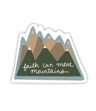 Faith Can Move Mountains Vinyl Sticker