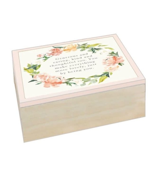 PEACHES & CREAM MDF KEEPSAKE BOX