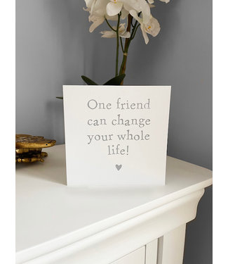 ONE FRIEND HEART CARD