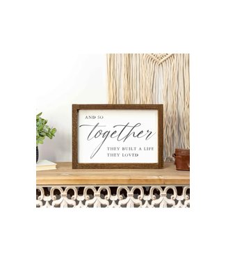 Together They Built, Wedding Sign, Wedding gift, Wood Sign