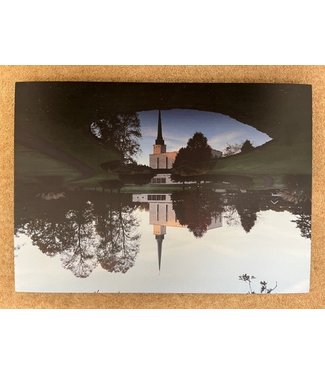 Photo London Temple - 16"x 12" wooden picture