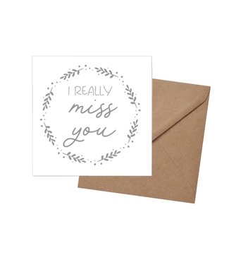 Miss You Card