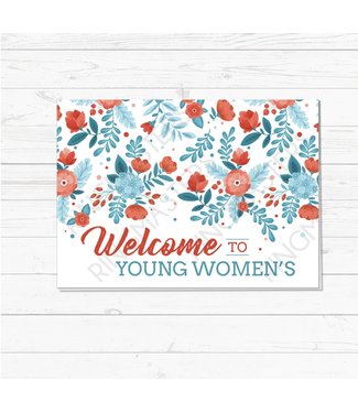 YOUNG WOMEN WELCOME GREETING CARD