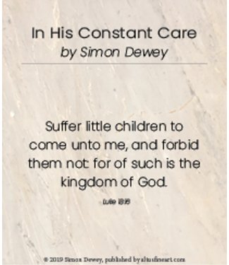 IN HIS CONSTANT CARE MINICARD BY SIMON DEWEY 3x4 print