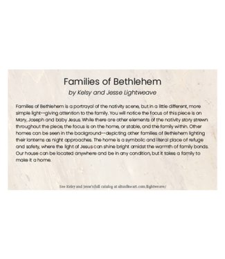 FAMILIES OF BETHLEHEM 5X7 PRINT - LOOSE 5X7 PRINT BY KELSY AND JESSE LIGHTWEAVE