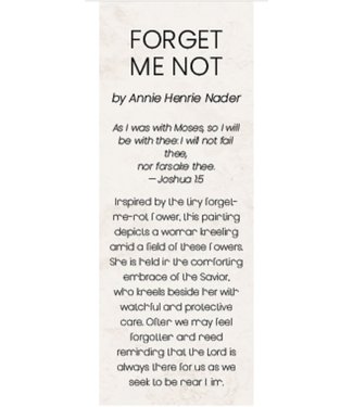 FORGET ME NOT  BOOKMARK