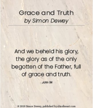 GRACE AND TRUTH MINICARD 3x4 print