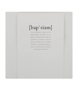 Definition - Baptism - Greeting Card