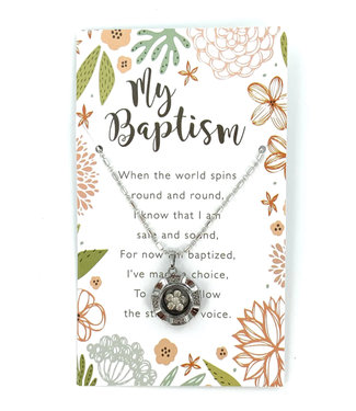 Baptism Necklace - White Spinner