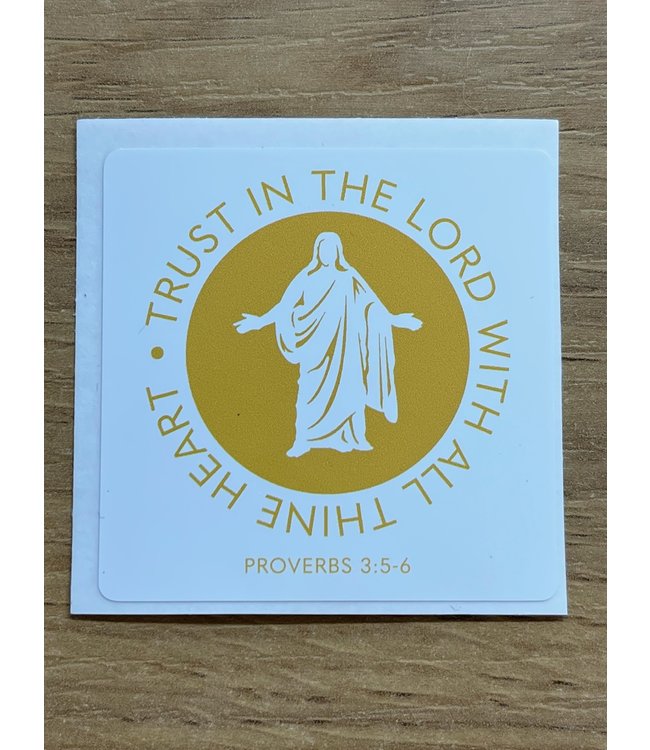 Trust in the Lord (Christus) - Vinyl Sticker for water bottles/phones/ipads etc