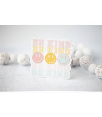 Be Kind Smiley Face 3'' Sticker