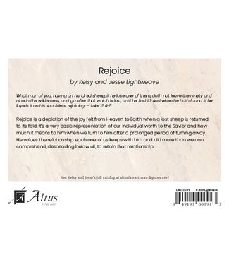 REJOICE 5X7 PRINT - LOOSE 5X7 PRINT BY KELSY AND JESSE LIGHTWEAVE