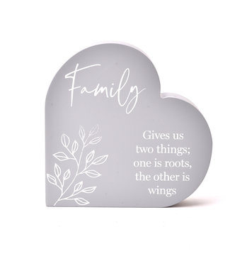 MOMENTS HEART PLAQUE - FAMILY