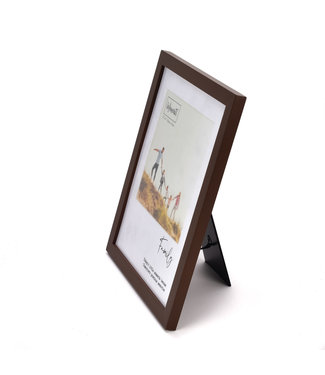 MOMENTS WOODEN PHOTO FRAME WITH MOUNT 6" X 6" - FAMILY