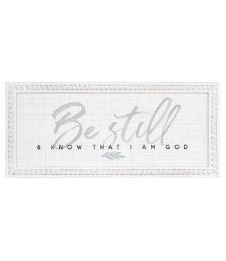 BAR1027 - Be Still, Wooden Sign 24" x 10"