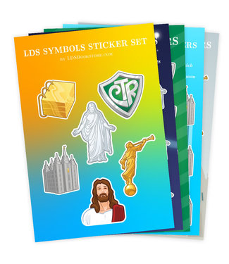 LDS Symbols Stickers Bundle (5 SHEETS 54  STICKERS TOTAL)