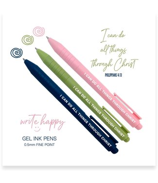 I Can Do All Things Through Christ LDS Youth Theme Navy pen